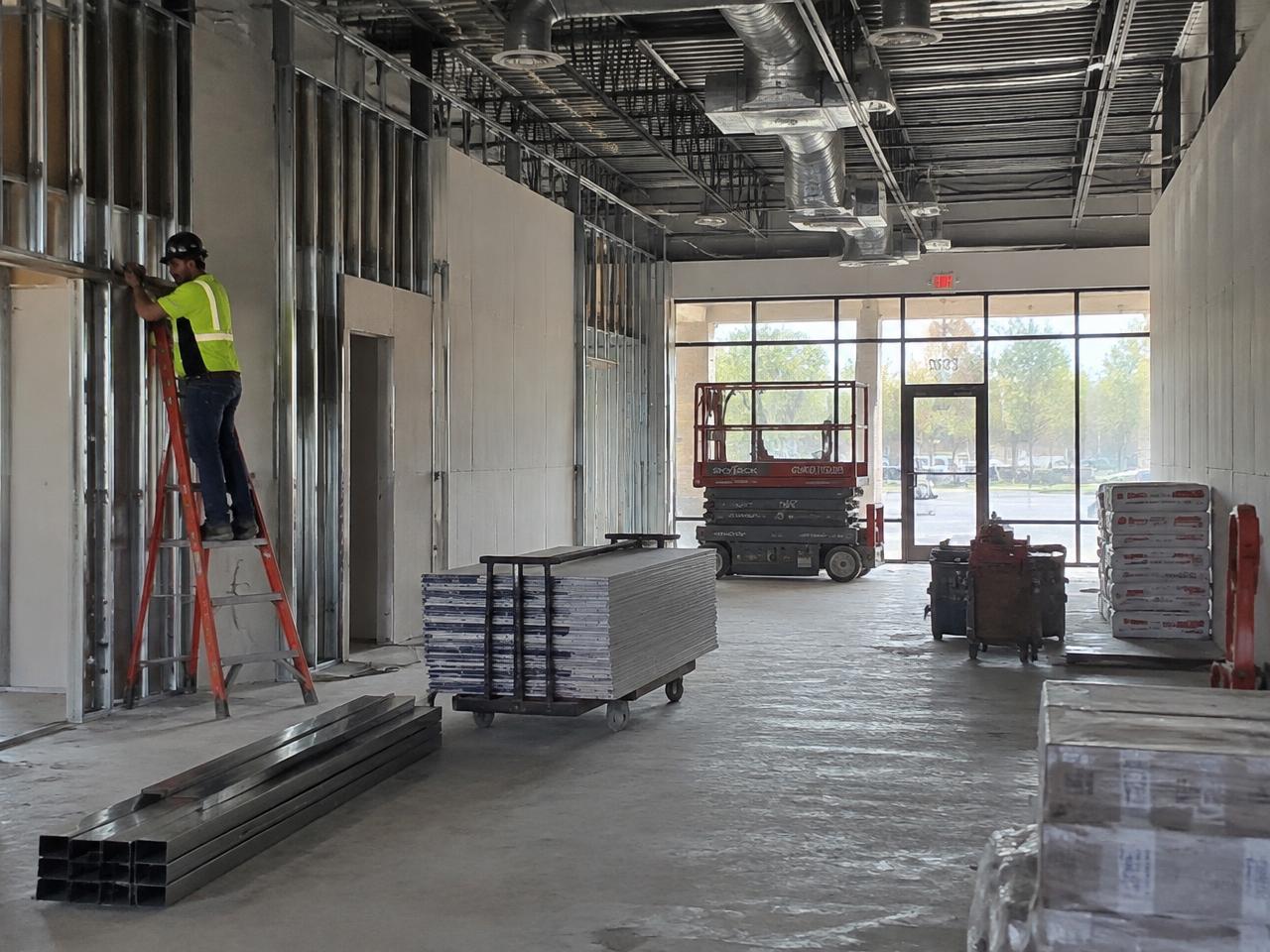 Modern commercial office interior buildout
